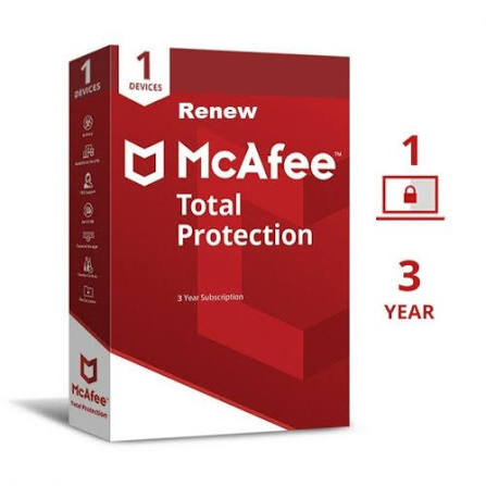 McAfee Total Protection ((MAC /Windows / Android] ))  {3 Years 1 Pc}
