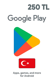 Google Play Card Turkey //250 tl//
